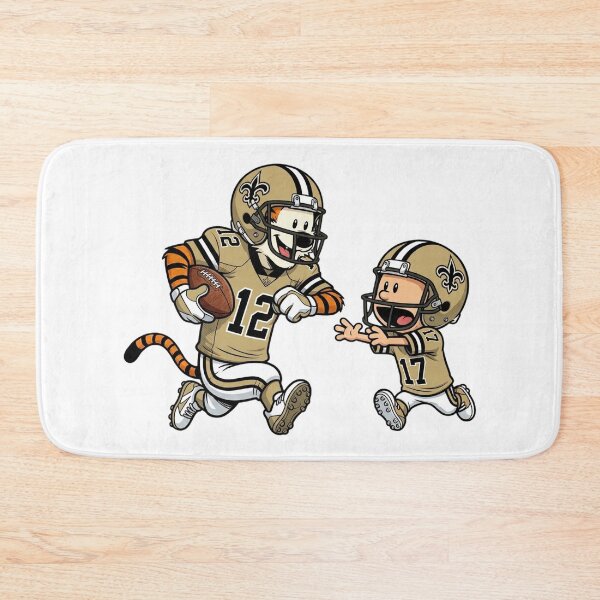 Item preview, Calvin And Hobbes Playing Football Fan New Orleans Team designed and sold by DamianRoy88.