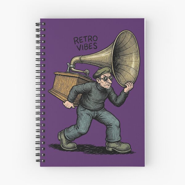 Item preview, Beatnik Boombox Gramophone: Vintage Underground Comix Music Art designed and sold by FreiherrPK.