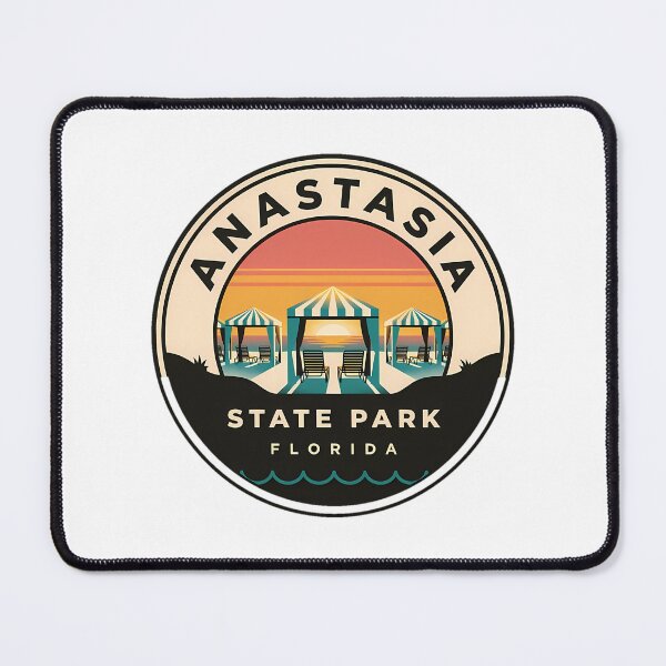 Item preview, Anastasia State Park Sunset Beach Cabanas Florida Sticker designed and sold by gr-arts.