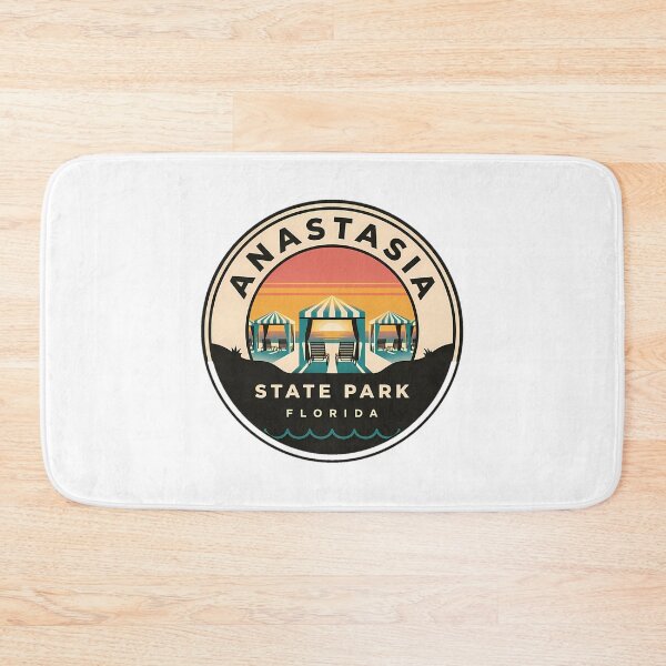 Item preview, Anastasia State Park Sunset Beach Cabanas Florida Sticker designed and sold by gr-arts.