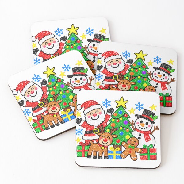 Item preview, Christmas Friends – Kids Crayon Christmas designed and sold by Kevin Shearer.