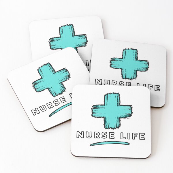 Item preview, Nurse Life Minimalist Medical Turquoise Cross Healthcare Worker designed and sold by eNtyshop23.