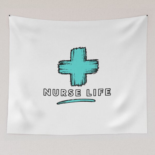 Item preview, Nurse Life Minimalist Medical Turquoise Cross Healthcare Worker designed and sold by eNtyshop23.