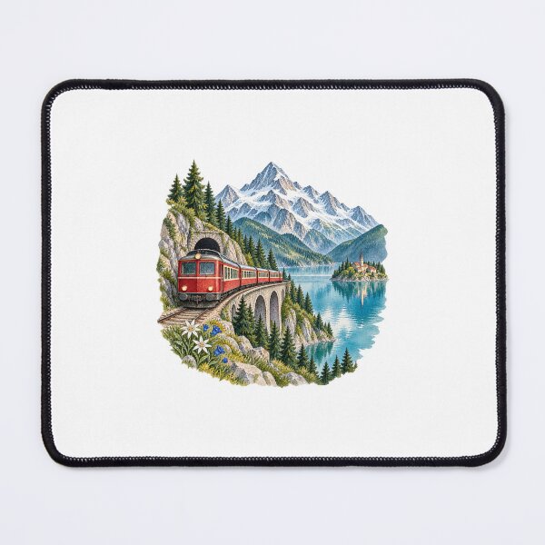 Item preview, Alpine range at the mountain lake designed and sold by LongIslandDesgn.