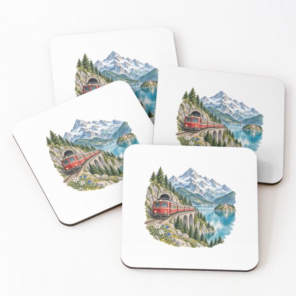 Item preview, Alpine range at the mountain lake designed and sold by LongIslandDesgn.