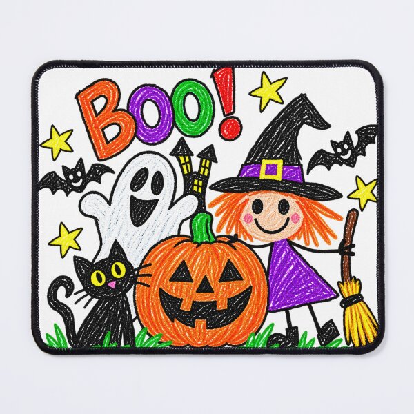 Item preview, BOO! – Kids Crayon Halloween designed and sold by Kevin Shearer.