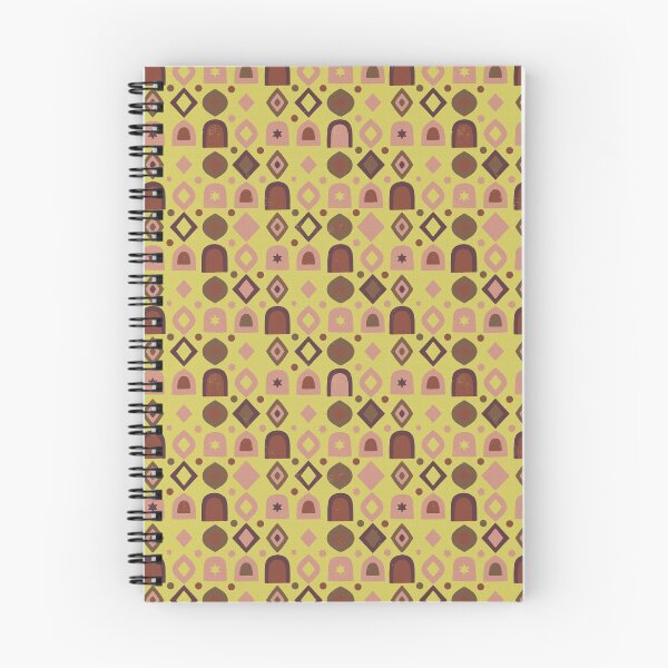 Item preview, Retro Geometric Shapes and Mystic Stars in Ochre Tone designed and sold by Pattique.