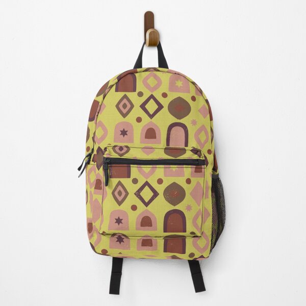 Item preview, Retro Geometric Shapes and Mystic Stars in Ochre Tone designed and sold by Pattique.
