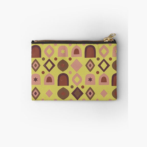 Item preview, Retro Geometric Shapes and Mystic Stars in Ochre Tone designed and sold by Pattique.