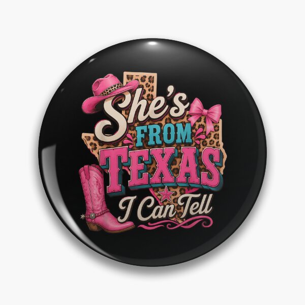 Item preview, She S From Texas I Can Tell Western Coquette Cowgirl designed and sold by DaveBevitt.