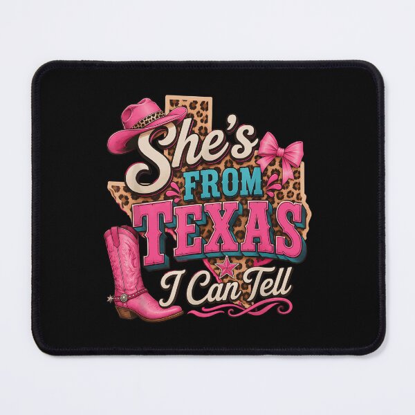 Item preview, She S From Texas I Can Tell Western Coquette Cowgirl designed and sold by DaveBevitt.