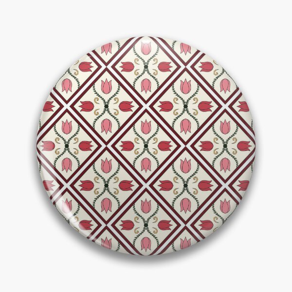 Item preview, Vintage Tulip Diamond Pattern designed and sold by Little Dora Art.