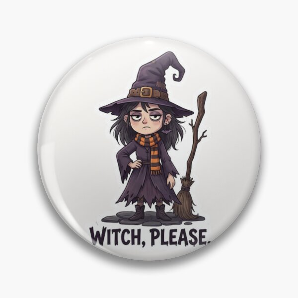Item preview, Witch Please Halloween Witch Sticker designed and sold by Cerys-GS.