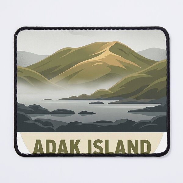 Item preview, Adak Island Aleutian Tundra Hills Alaska Sticker designed and sold by DetourDgn.