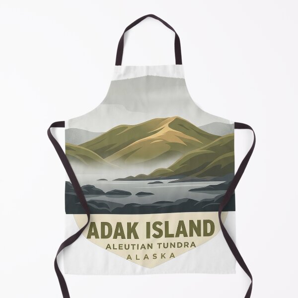 Item preview, Adak Island Aleutian Tundra Hills Alaska Sticker designed and sold by DetourDgn.