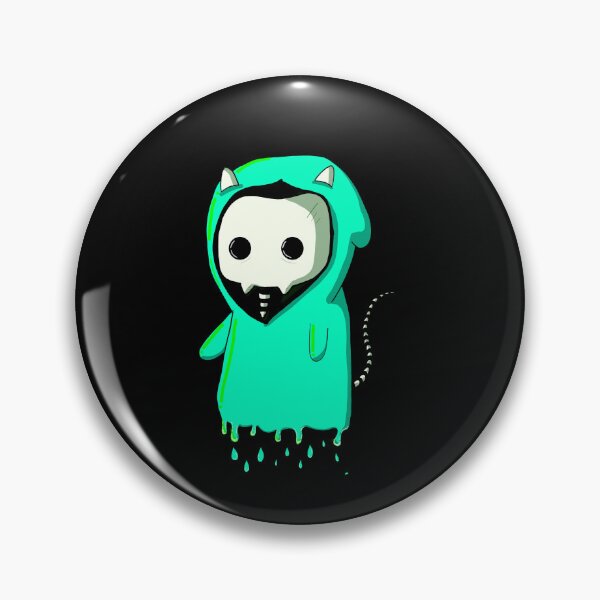 Item preview, Grim Kitty Baby Teal ? designed and sold by DoodlesbyEllieE.