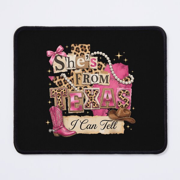 Item preview, She S From Texas I Can Tell Western Cowgirl Pink Boot designed and sold by DaveBevitt.