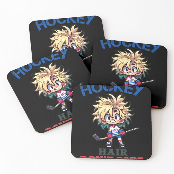 Artikelvorschau, Hockey Hair Don't Care Chibi Charakter entworfen und verkauft von CALECKWOOD12.