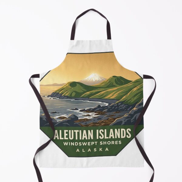 Item preview, Aleutian Islands Windswept Shores Alaska Travel Sticker designed and sold by DetourDgn.