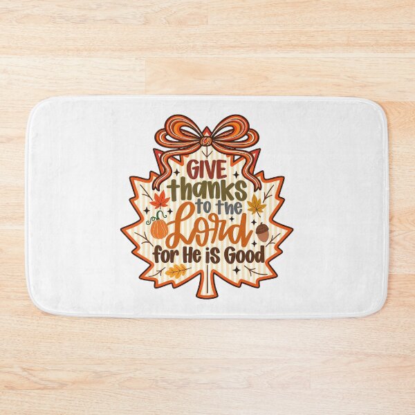 Item preview, Give Thanks To The Lord For He Is Good Thanksgiving Maple Leaf Graphic designed and sold by DYALEEZ-XCR.