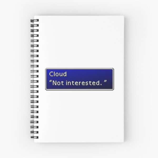 Item preview, Cloud Strife Not Interested designed and sold by IconicNJs.