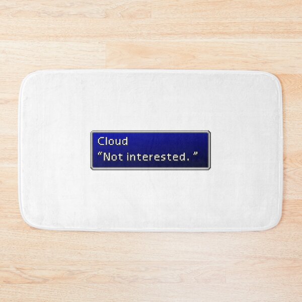 Item preview, Cloud Strife Not Interested designed and sold by IconicNJs.