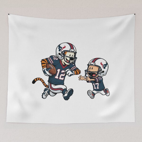 Item preview, Calvin And Hobbes Playing Football Fan  Houston Team designed and sold by DamianRoy88.