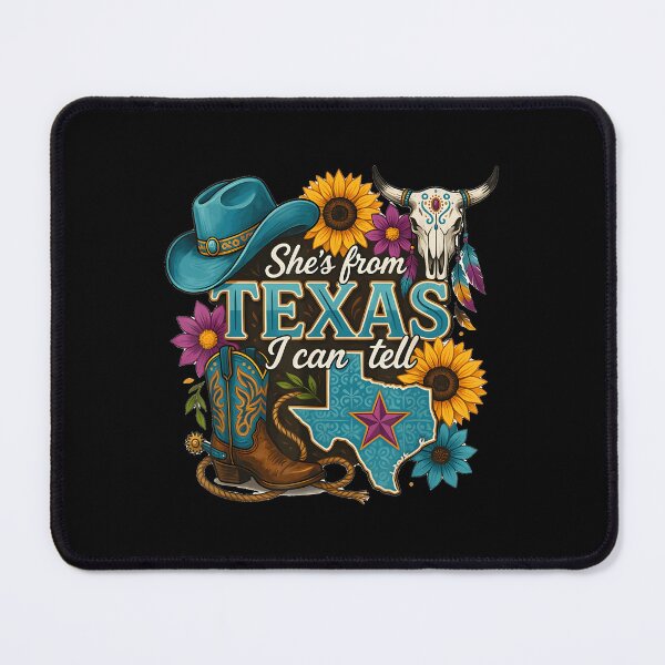 Item preview, She S From Texas I Can Tell Western Cowgirl designed and sold by DaveBevitt.