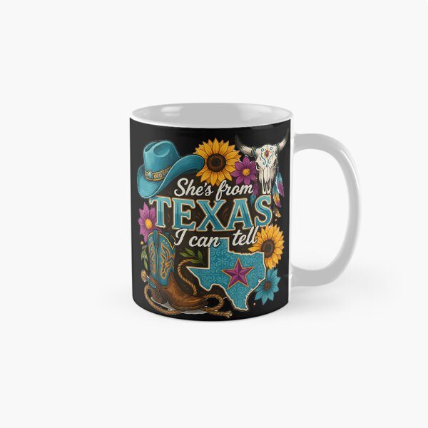 Item preview, She S From Texas I Can Tell Western Cowgirl designed and sold by DaveBevitt.