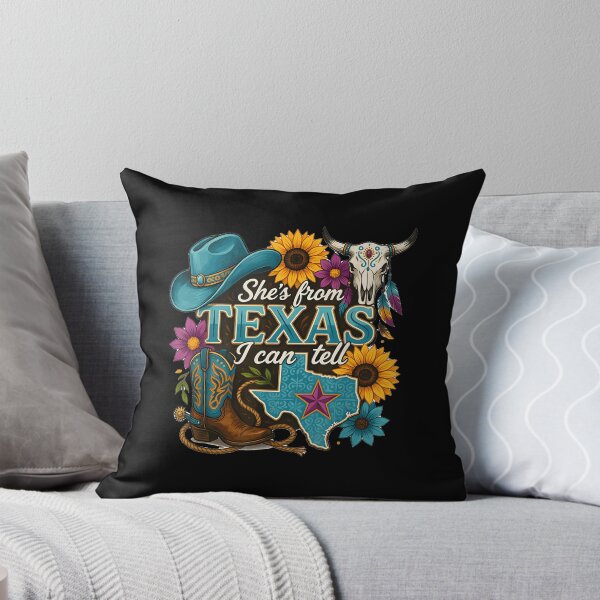 Item preview, She S From Texas I Can Tell Western Cowgirl designed and sold by DaveBevitt.