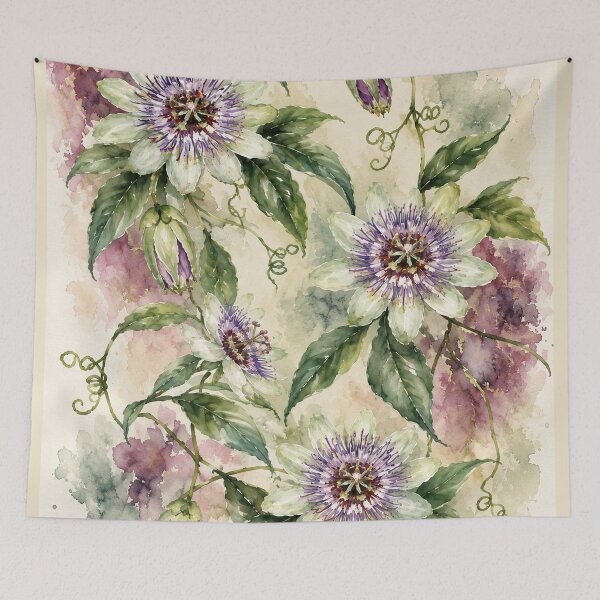 Item preview, Passionfruit Vine and Flowers designed and sold by PagesinaJournal.
