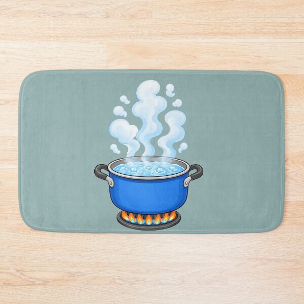 Item preview, Boiling Water Pot Illustration with Steam for Kitchen Lovers designed and sold by Theproxmrt.