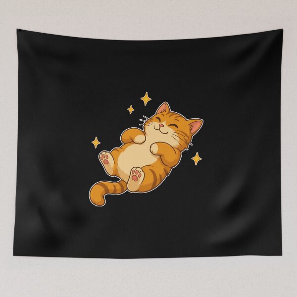 Item preview, Dancing Orange Tabby Kitten Cute Anime Art designed and sold by OlyvieArt.