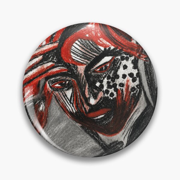Item preview, Fragmented Thoughts – Surreal Portrait in Red and Black designed and sold by SVox.