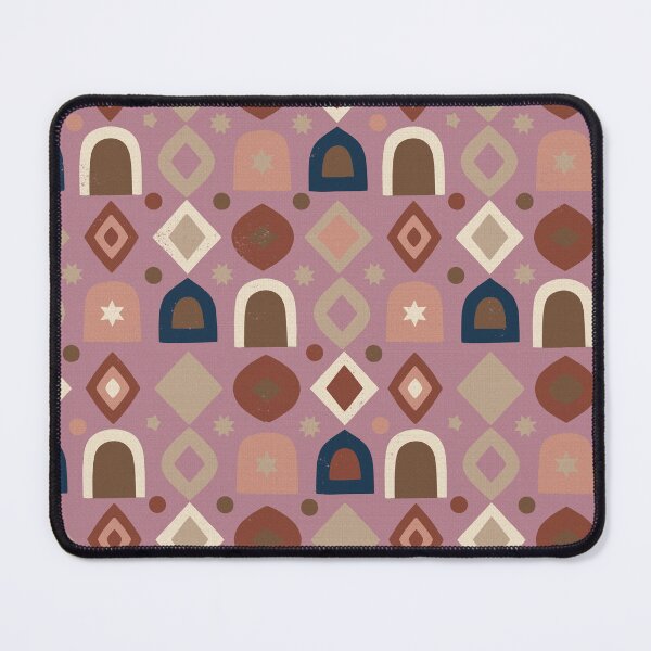 Item preview, Retro Geometric Shapes and Mystic Stars in Old Rose designed and sold by Pattique.