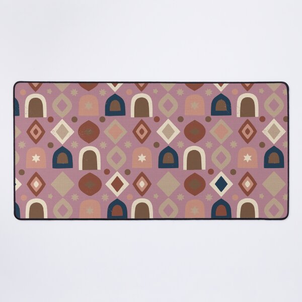 Item preview, Retro Geometric Shapes and Mystic Stars in Old Rose designed and sold by Pattique.