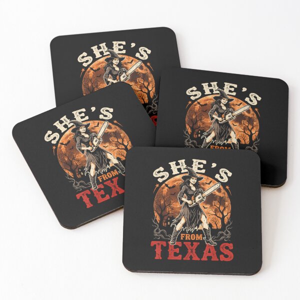 Item preview, Shes From Texas I Can Tell Chainsaw Witch Horror Halloween designed and sold by DaveBevitt.