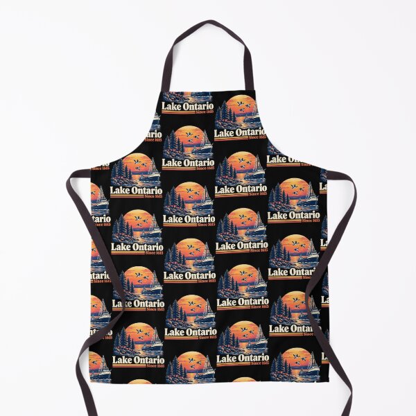 Item preview, Lake Ontario Since 1615 Vintage Sunset Boat Scene designed and sold by TorpStore.