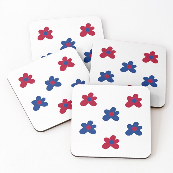 Item preview, Blue And Red Tyler Flowers designed and sold by gr-arts.