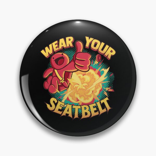 Item preview, Red Cartoon Guy Wear Your Seatbelt Art designed and sold by CALECKWOOD12.