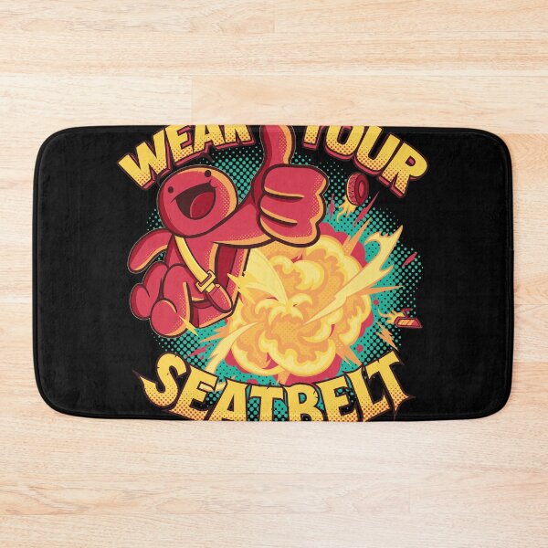Item preview, Red Cartoon Guy Wear Your Seatbelt Art designed and sold by CALECKWOOD12.