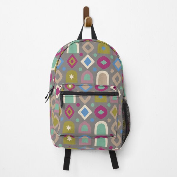 Item preview, Retro Geometric Shapes and Mystic Stars in Gray designed and sold by Pattique.