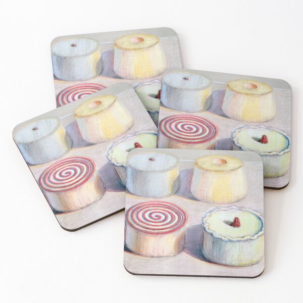Item preview, Four Cakes   1996 by Wayne Thiebaud - wayne thiebaud gallery designed and sold by namikikkik.