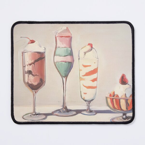 Item preview, Four Sundaes Pop Art by Wayne Thiebaud - wayne thiebaud gallery designed and sold by namikikkik.