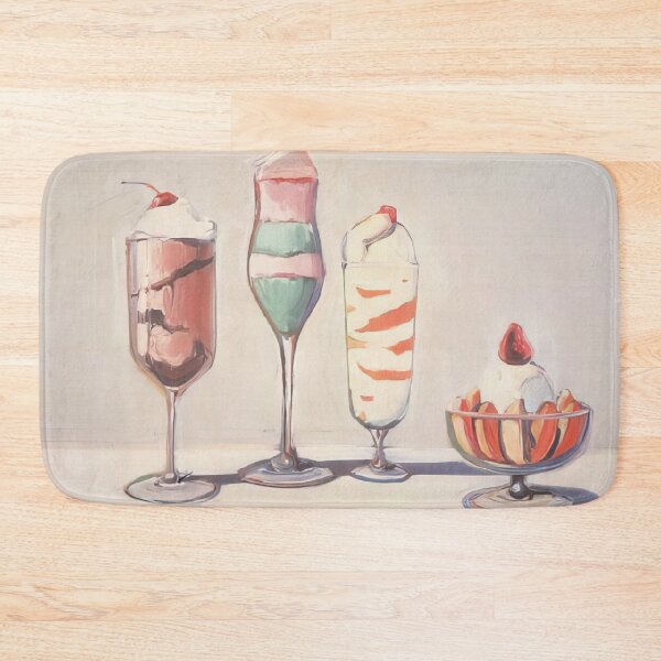 Item preview, Four Sundaes   Pop Art by Wayne Thiebaud - wayne thiebaud gallery designed and sold by namikikkik.