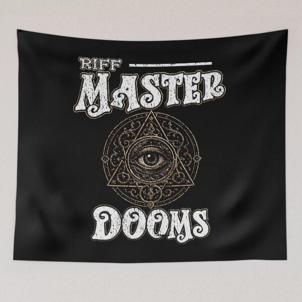 Item preview, Riff Master Dooms Sacred Geometry All Seeing Eye Doom Metal Stoner Rock designed and sold by Jt41.