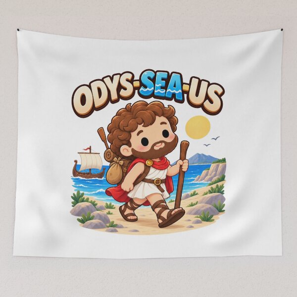 Item preview, Odysseus ODYS-SEA-US Greek Mythology Pun designed and sold by Enoch-creator.