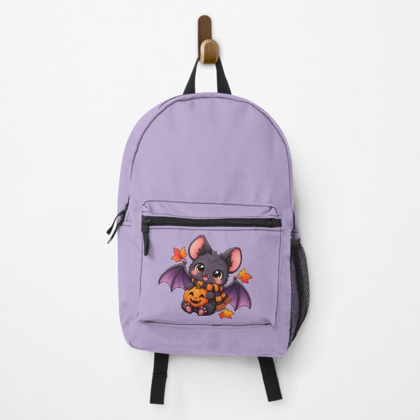 Item preview, Cute Halloween Bat with Pumpkin and Autumn Leaves designed and sold by blankTeeShirt.