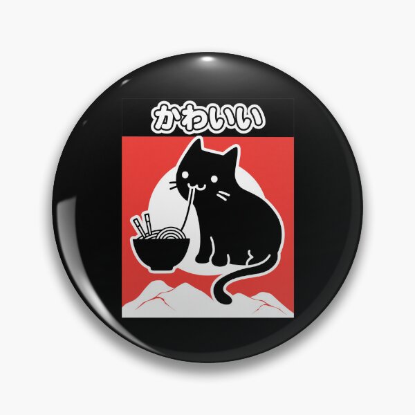Item preview, Kawaii Cat Eating Ramen Japanese Aesthetic designed and sold by CHARLHNSON12.