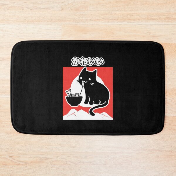 Item preview, Kawaii Cat Eating Ramen Japanese Aesthetic designed and sold by CHARLHNSON12.